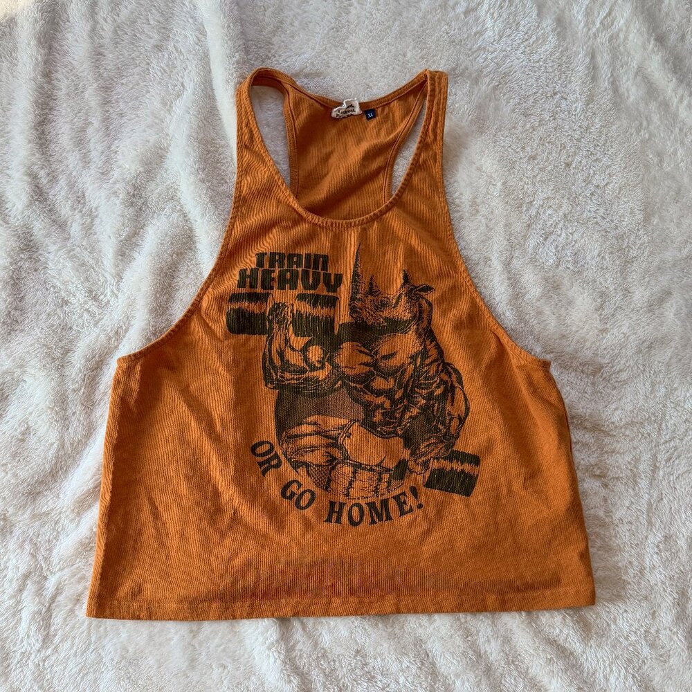 Yeah I Work Out.Stringer Tank Top
